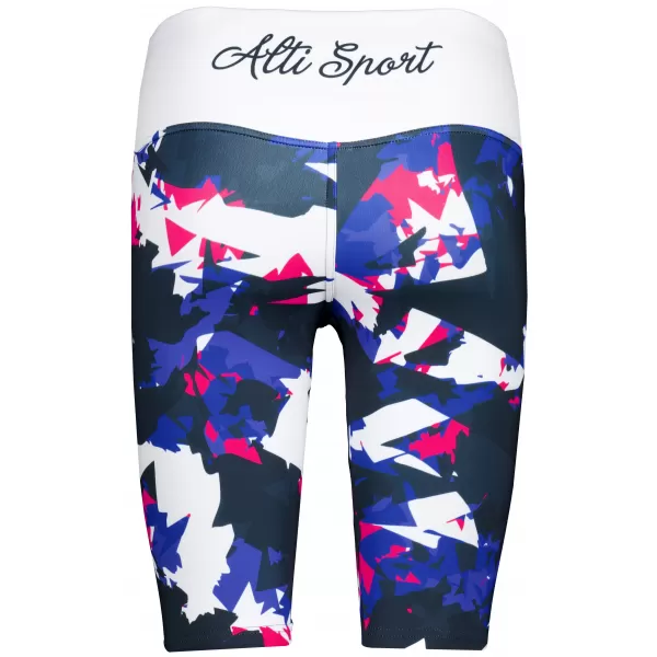  Ženske tajice iznad koljena premium ALTISPORT VOJ/ALW110LEG02 LJUBIČASTA I BIJELA 