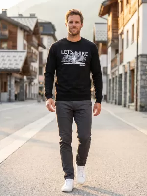 Muški sweatshirt ALTISPORT ALM190406 CRNA