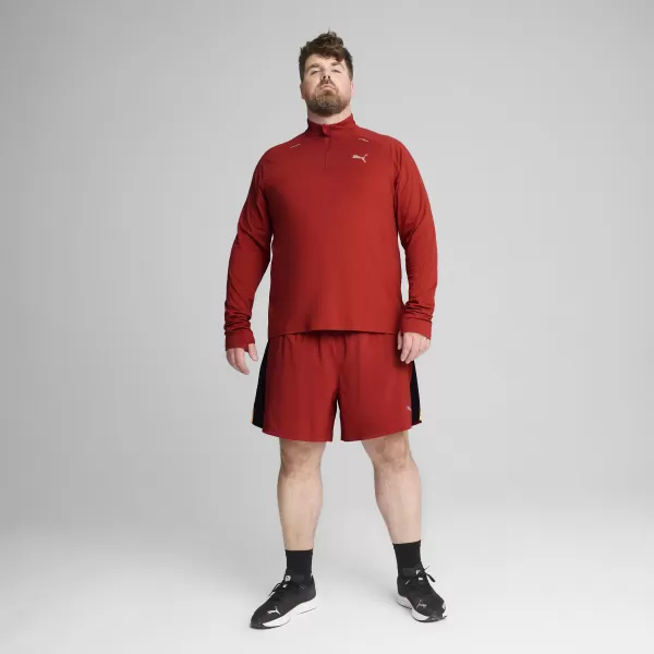  Košulja PUMA RUN CLOUDSPUN 1/4 ZIP 525781_63 MARS RED 
