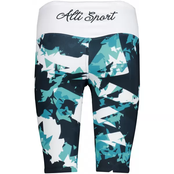  Ženske tajice iznad koljena premium ALTISPORT VOJ/ALW110LEG02 PLAVA I BIJELA 