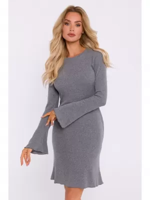 Haljina MOE M821 SIVI MELANGE