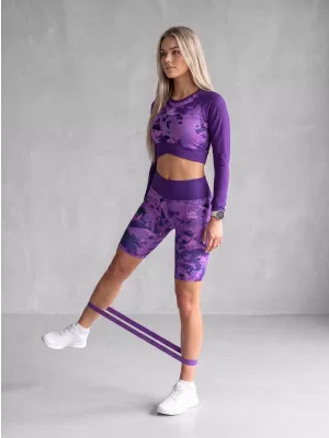 Ženske tajice iznad koljena premium ALTISPORT VOJ/ALW110LEG02 LJUBIČASTA
