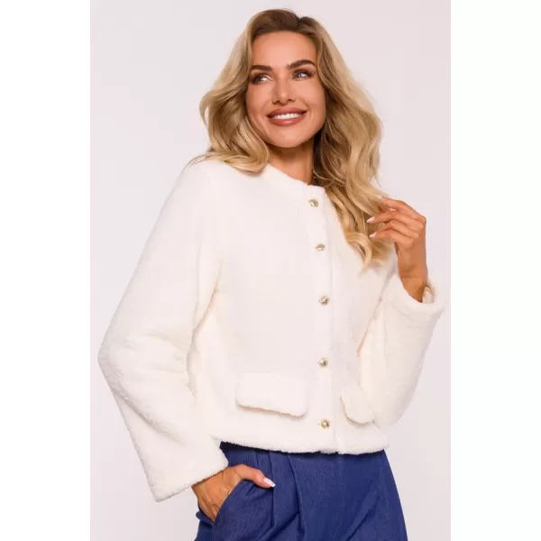  Ženski sweatshirt MOE M807 EKRU 
