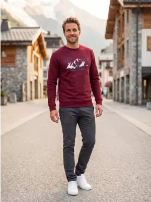 Muški sweatshirt ALTISPORT ALM190406 GRANAT