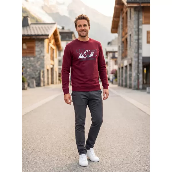  Muški sweatshirt ALTISPORT ALM190406 GRANAT 