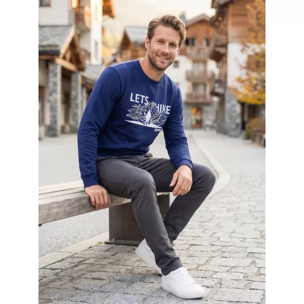  Muški sweatshirt ALTISPORT ALM190406 PONOĆNO PLAVA 