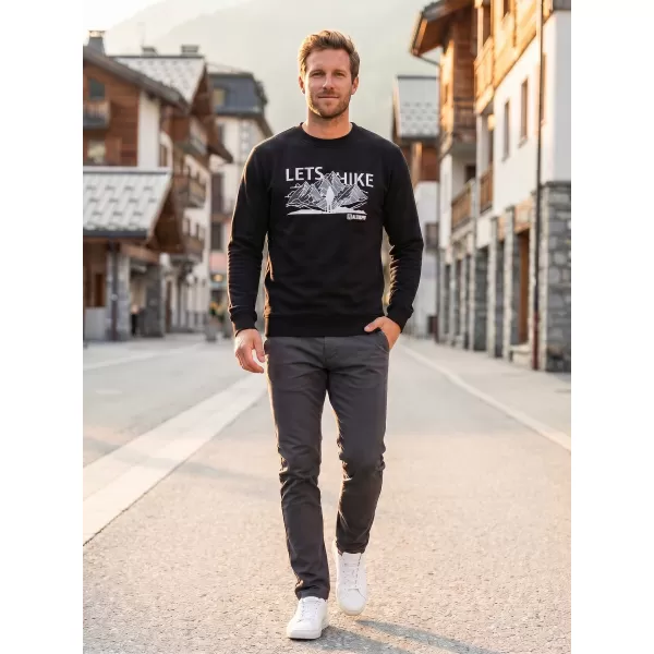 Muški sweatshirt ALTISPORT ALM190406 CRNA 