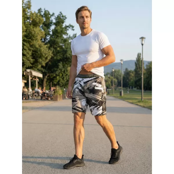  Muške premium funkcionalne kratke hlače ALTISPORT VOJ/ALM014KRA01 CRNO SIVA 