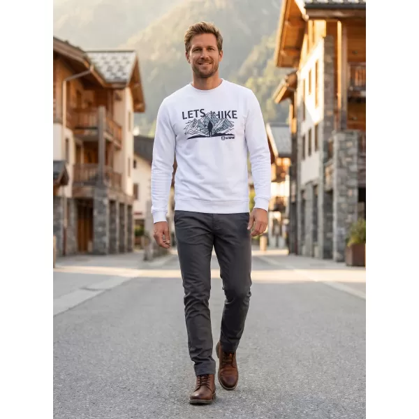 Muški sweatshirt ALTISPORT ALM190406 BIJELA 