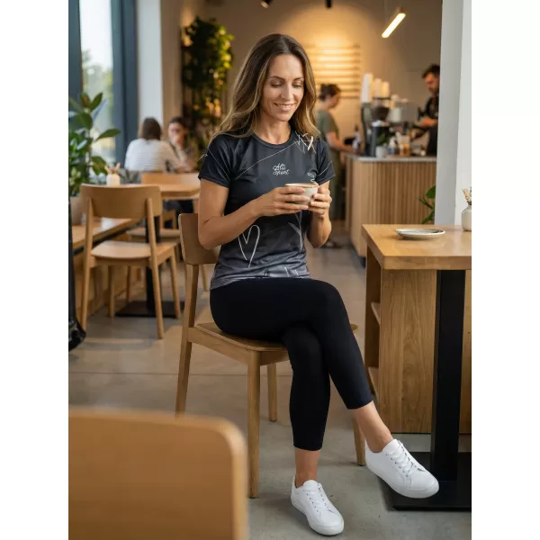  Ženska premium funkcionalna majica ALTISPORT VOJ/ALW083TR01 CRNO-BIJELO 