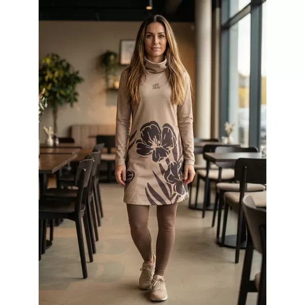  Ženska vrhunska produžena majica ALTISPORT VOJ/ALW0107MI06 SMEĐA 