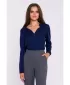 Ženska bluza STYLOVE S375 TAMNOPLAVA