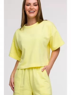 Ženski sweatshirt BEWEAR B294 LIMUN