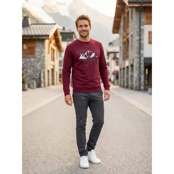  Muški sweatshirt ALTISPORT ALM190406 GRANAT 