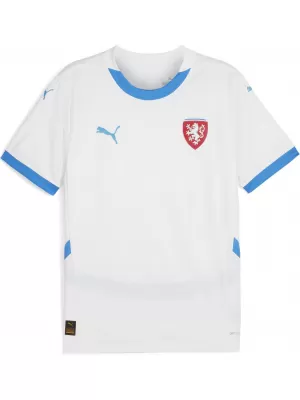 Nogometni dres PUMA FACR AWAY JERSEY REPLICA 774128_02 PUMA BIJELA/ZAPALJENA PLAVA