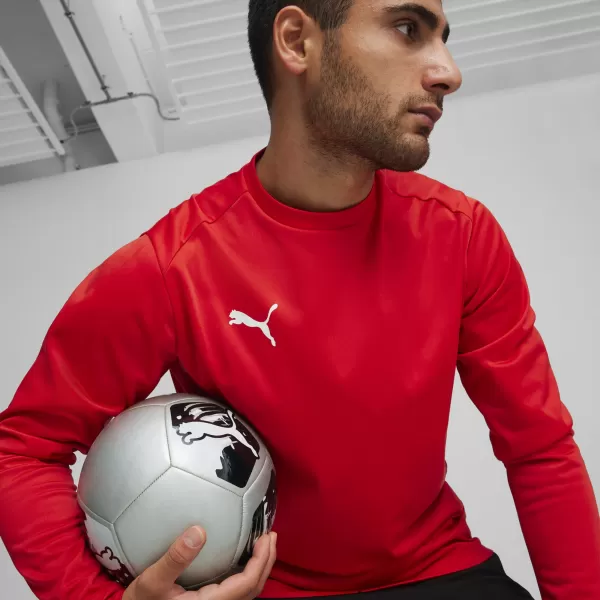  Muška dukserica PUMA TEAMGOAL TRAINING SWEAT 658649_01 PUMA CRVENA/PUMA BIJELA/BRZO CRVENA 