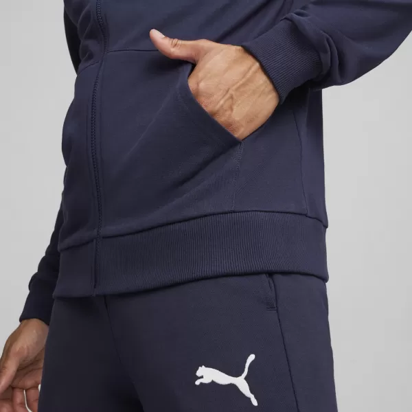  Muška dukserica PUMA TEAMGOAL CASUALS HOODED JACK 658595_06 PUMA MORNARICA/PUMA BIJELA 