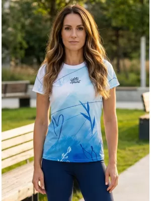 Ženska premium funkcionalna majica ALTISPORT VOJ/ALW083TR01 BIJELO PLAVA