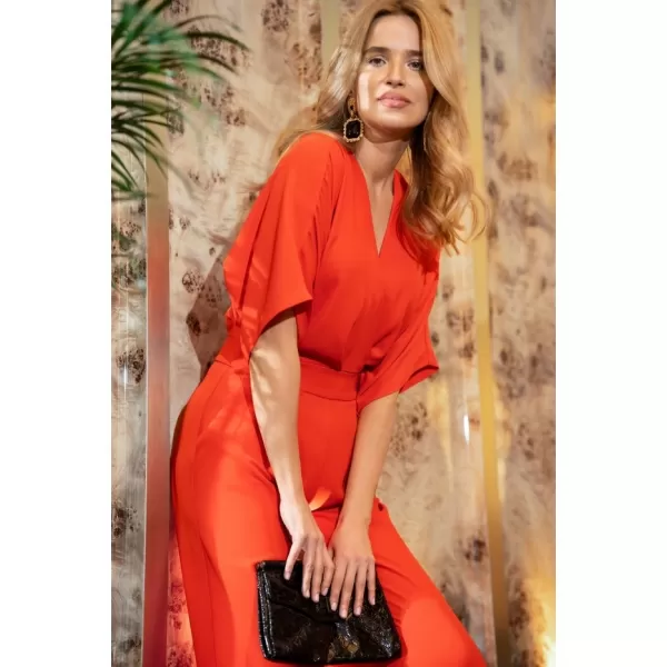  Ženski kombinezon STYLOVE S395 KORALJNI 