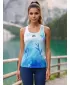 Ženska premium funkcionalna majica bez rukava ALTISPORT VOJ/ALW083TIL01 BIJELO PLAVA
