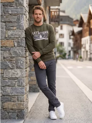 Muški sweatshirt ALTISPORT ALM190406 VOJNOG