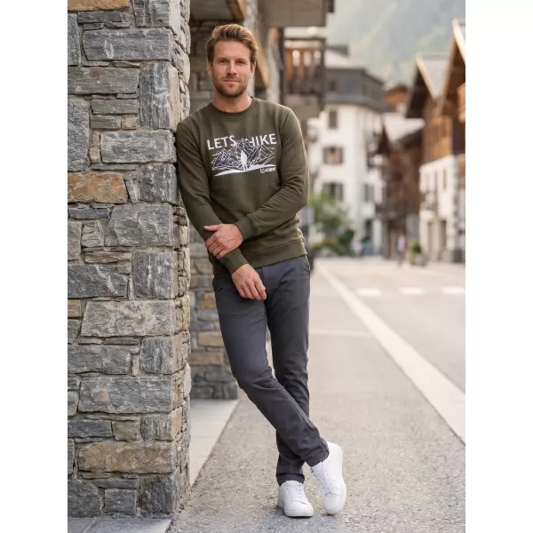 Muški sweatshirt ALTISPORT ALM190406 VOJNOG 