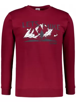 Muški sweatshirt ALTISPORT ALM190406 GRANAT