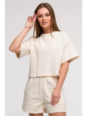 Ženski sweatshirt BEWEAR B294 VANILIJA