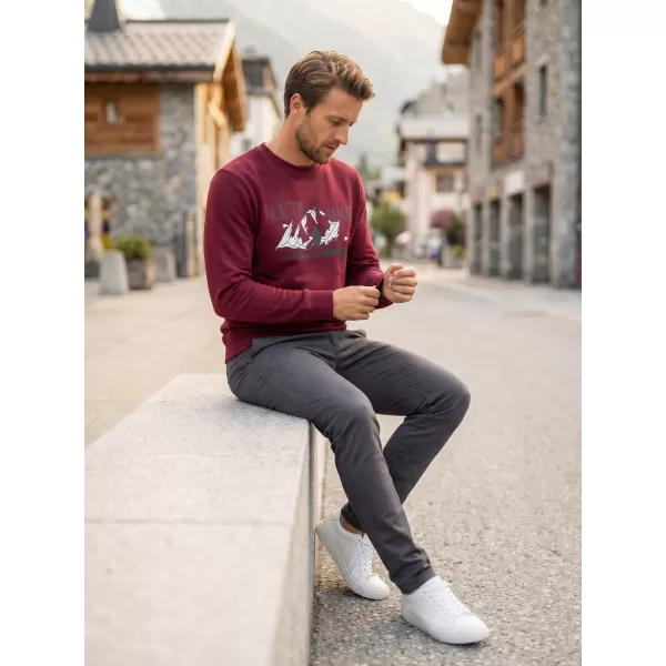  Muški sweatshirt ALTISPORT ALM190406 GRANAT 