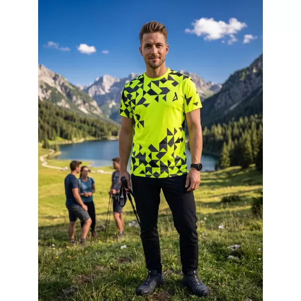  Muška premium funkcionalna majica ALTISPORT VOJ/ALM108TR01 NEON ŽUTA 