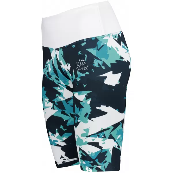  Ženske tajice iznad koljena premium ALTISPORT VOJ/ALW110LEG02 PLAVA I BIJELA 
