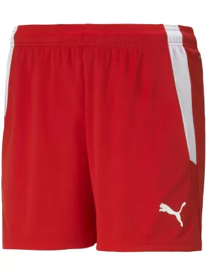 Ženske kratke hlače PUMA TEAMLIGA SHORTS W 704936_01 PUMA CRVENA/PUMA BIJELA