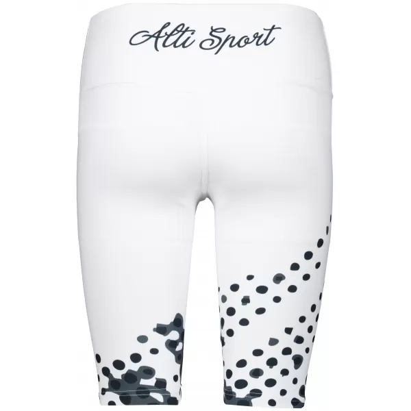  Ženske tajice iznad koljena premium ALTISPORT VOJ/ALW109LEG02 CRNO-BIJELO 