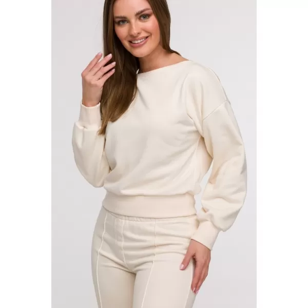  Ženski sweatshirt BEWEAR B293 VANILIJA 