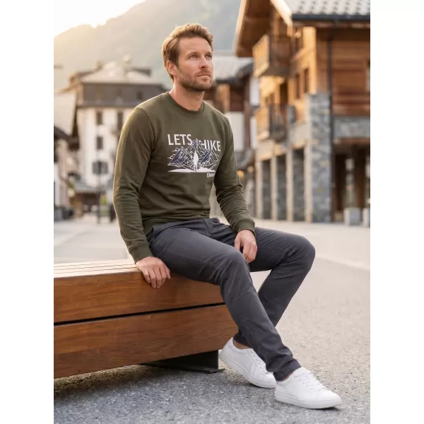  Muški sweatshirt ALTISPORT ALM190406 VOJNOG 