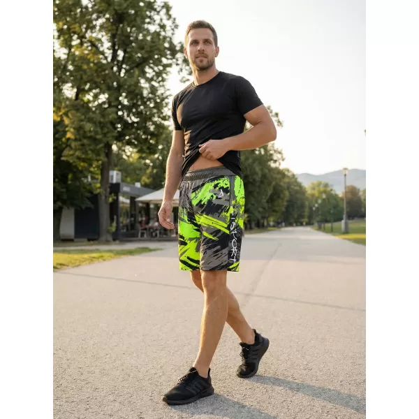  Muške premium funkcionalne kratke hlače ALTISPORT VOJ/ALM014KRA01 CRNO I ZELENO 