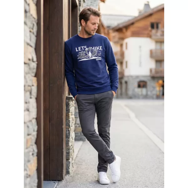 Muški sweatshirt ALTISPORT ALM190406 PONOĆNO PLAVA 