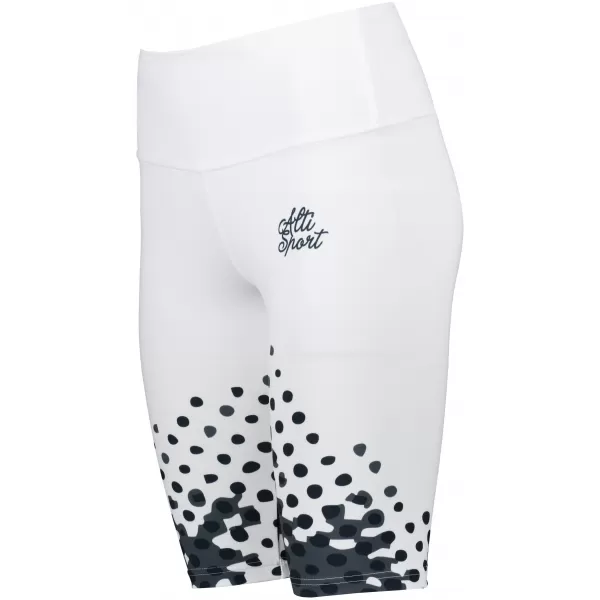  Ženske tajice iznad koljena premium ALTISPORT VOJ/ALW109LEG02 CRNO-BIJELO 