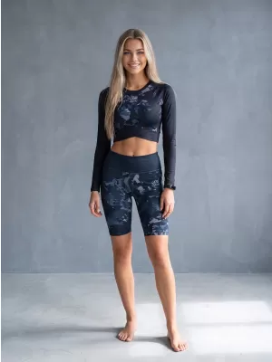 Ženske tajice iznad koljena premium ALTISPORT VOJ/ALW110LEG02 CRNA