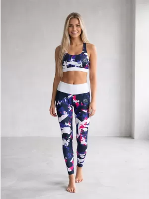 Ženske premium tajice ALTISPORT VOJ/ALW110LEG01 LJUBIČASTA I BIJELA