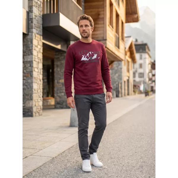  Muški sweatshirt ALTISPORT ALM190406 GRANAT 