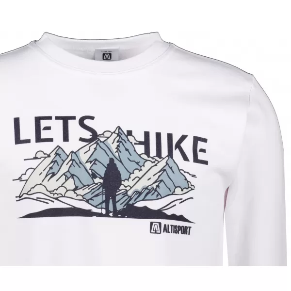  Muški sweatshirt ALTISPORT ALM190406 BIJELA 