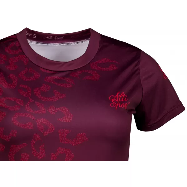  Ženska premium funkcionalna majica ALTISPORT VOJ/ALW047TR01 VINO-CRVENO 