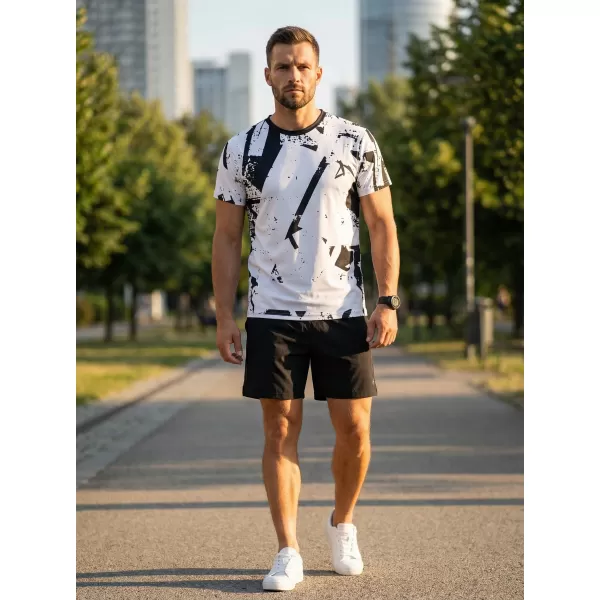  Muška premium funkcionalna majica ALTISPORT VOJ/ALM079TR01 CRNO-BIJELO 