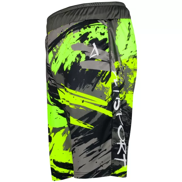 Muške premium funkcionalne kratke hlače ALTISPORT VOJ/ALM014KRA01 CRNO I ZELENO 