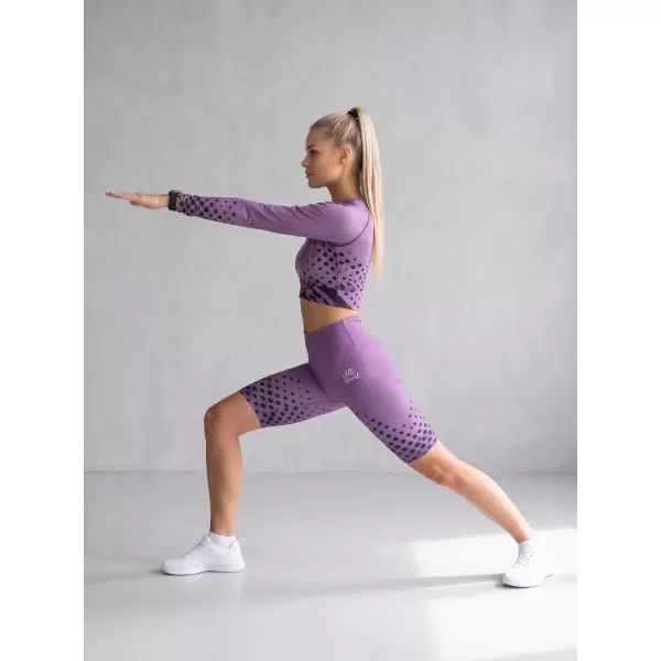  Ženske tajice iznad koljena premium ALTISPORT VOJ/ALW109LEG02 LJUBIČASTA 