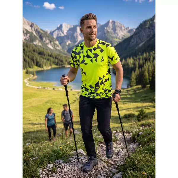 Muška premium funkcionalna majica ALTISPORT VOJ/ALM108TR01 NEON ŽUTA 