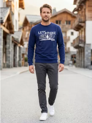 Muški sweatshirt ALTISPORT ALM190406 PONOĆNO PLAVA