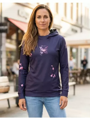 Ženska vrhunska funkcionalna majica ALTISPORT VOJ/ALW077MI01 TAMNOLJUBIČASTA/RUŽIČASTA