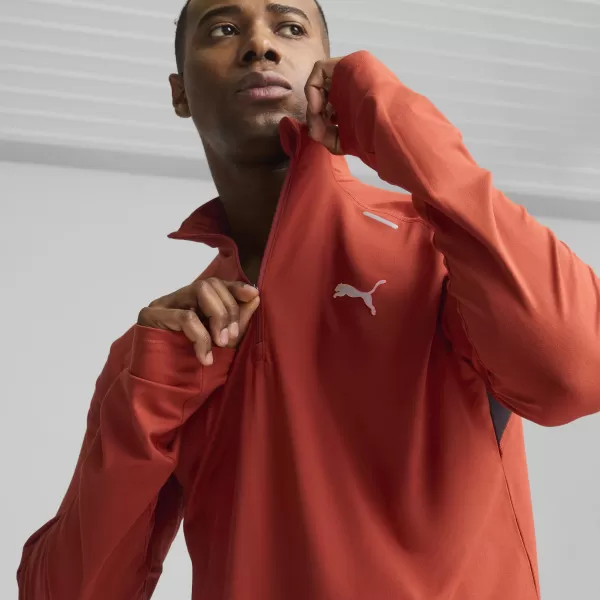  Košulja PUMA RUN CLOUDSPUN 1/4 ZIP 525781_63 MARS RED 